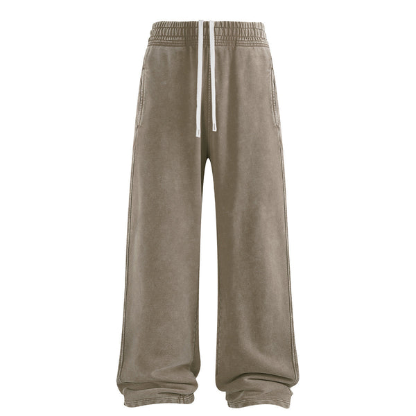 Sweatpants Washed Wide-Leg Vintage Streetwear Joggers