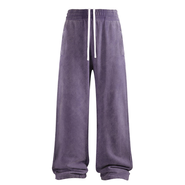 Sweatpants Washed Wide-Leg Vintage Streetwear Joggers