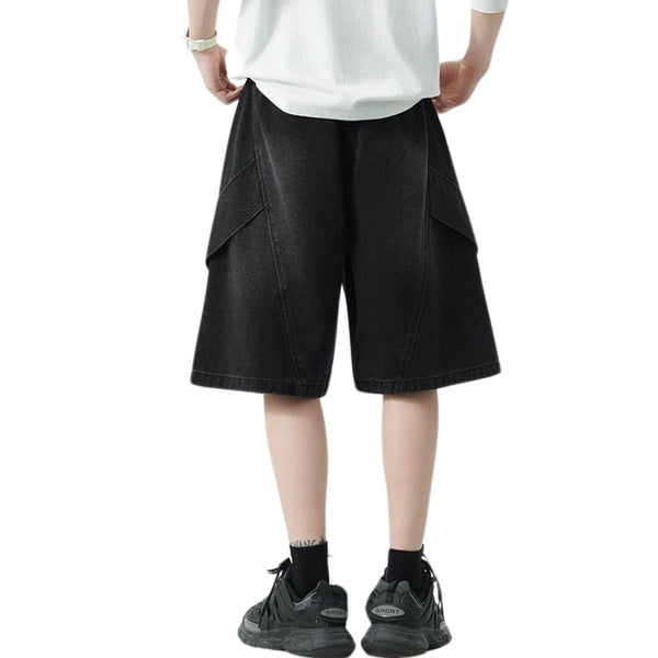 Vintage Washed Bermuda Denim Shorts