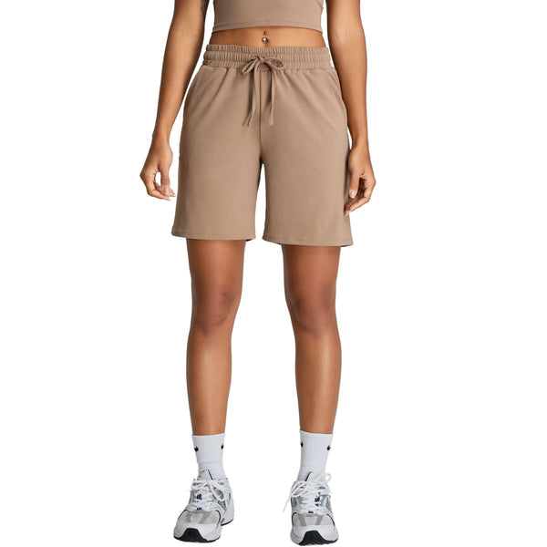 Relaxed Fit Drawstring Yoga Shorts