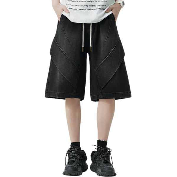 Vintage Washed Bermuda Denim Shorts