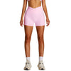 Solid Color Crossover Yoga Shorts
