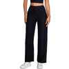 High-Waisted Solid Color Wide-Leg Yoga Pants