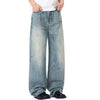 Blue Whisker Straight-Leg Denim Jeans