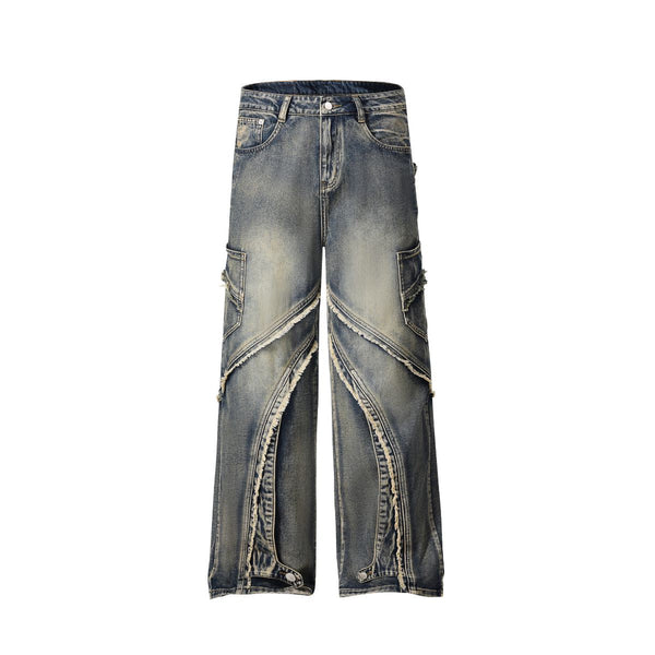 Y2K Fluid Patchwork Jeans