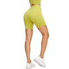 High-Waisted Solid Color Yoga Shorts