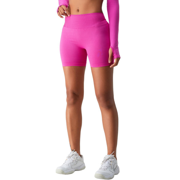 Solid Color V Waist Yoga Shorts