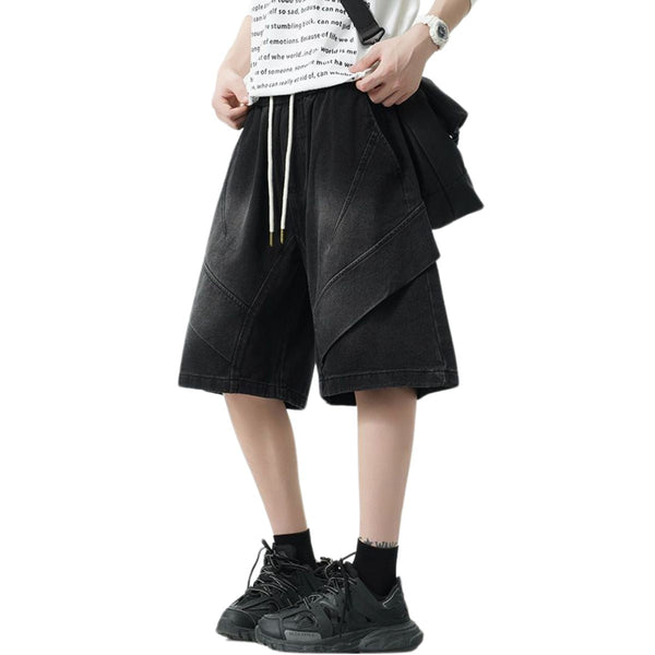 Vintage Washed Bermuda Denim Shorts