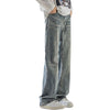 Classic Straight Leg Whisker Denim Pants