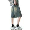 Vintage Washed Bermuda Denim Shorts