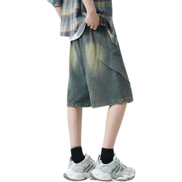 Vintage Washed Bermuda Denim Shorts