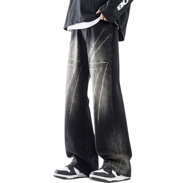 Electric Tie-Dye Baggy Denim Jeans