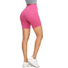 High-Waisted Solid Color Yoga Shorts
