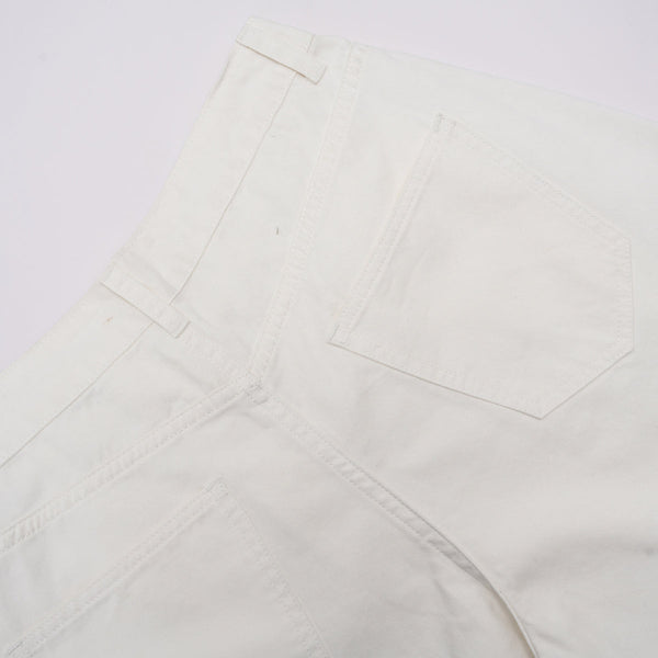 White Baggy Bermuda Denim Shorts