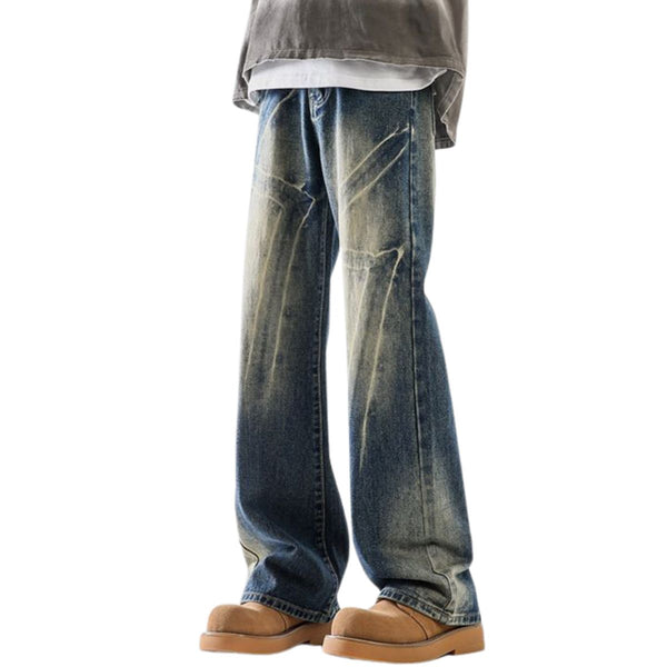 Electric Tie-Dye Baggy Denim Jeans