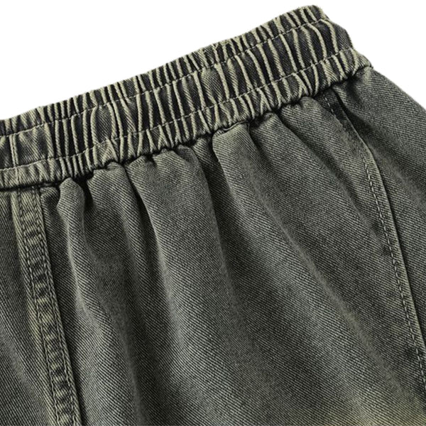 Vintage Washed Bermuda Denim Shorts