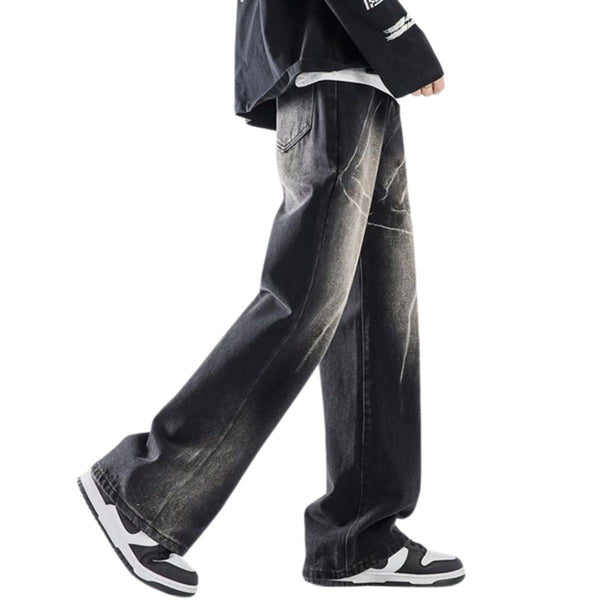 Electric Tie-Dye Baggy Denim Jeans