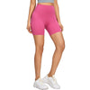 High-Waisted Solid Color Yoga Shorts