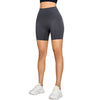 High-Waisted Solid Color Yoga Shorts