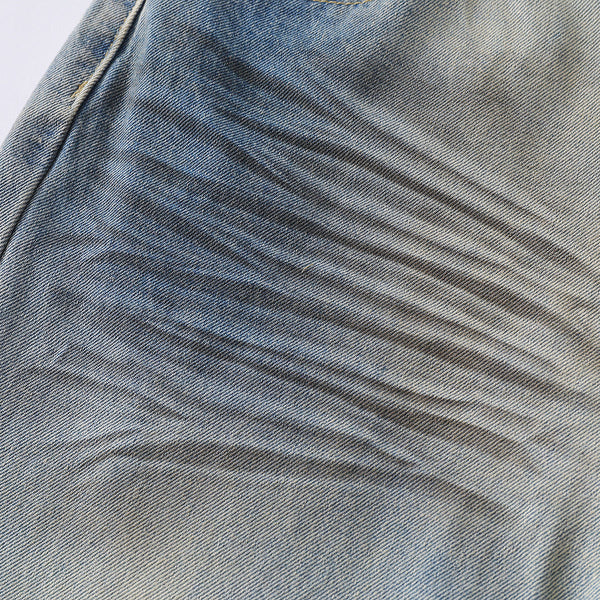 Wrinkle Wash Loose Straight Jeans