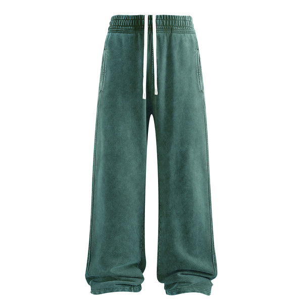 Sweatpants Washed Wide-Leg Vintage Streetwear Joggers