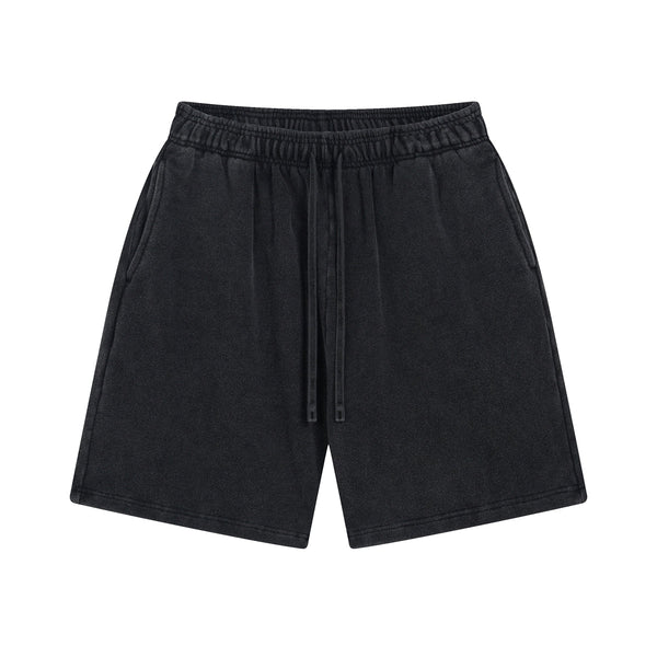 Stone Wash Thick Cotton Shorts
