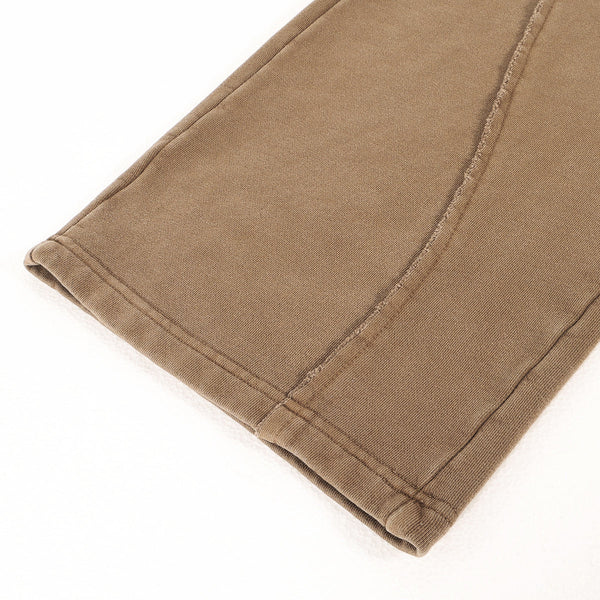 Distressed Washed Patchwork Jogger Pants