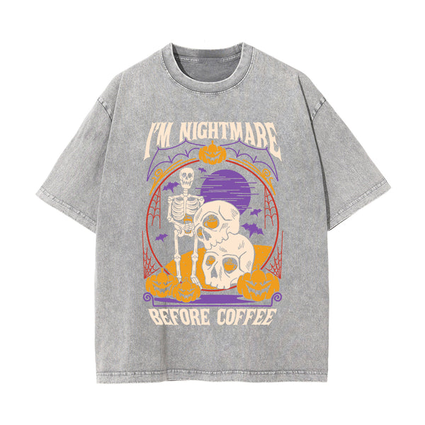 I'm Nightmare Before Coffee Graphic Tee-INNBLAC