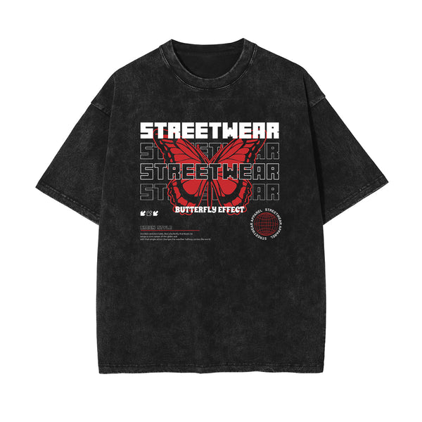 Butterfly Streetwear Graphic Tee-INNBLAC