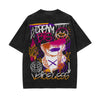 Graffiti Art Stone Wash Graphic Tee-INNBLAC