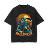 Halloween Graphic Washed Tee-INNBLAC