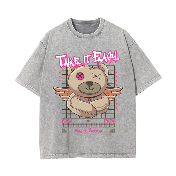 Take It Easy Streetwear Graphic Tee-INNBLAC