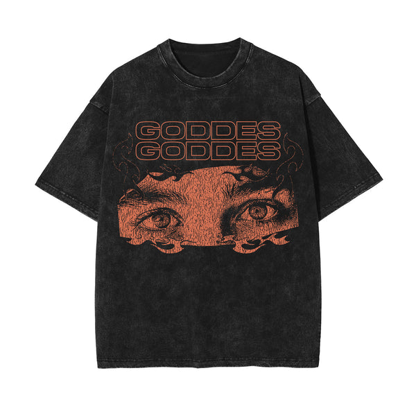 Goddes Streetwear Graphic Washed Tee-INNBLAC