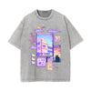 City Vibe Graphic Washed Tee-INNBLAC