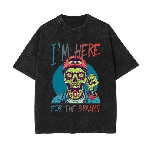 I'm Here For The Brains Graphic Tee-INNBLAC
