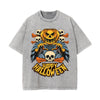 Happy Halloween Graphic Washed Tee-INNBLAC
