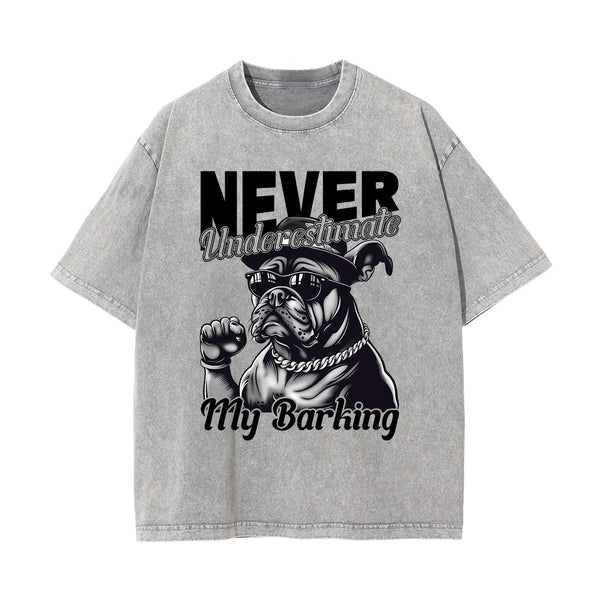 Boss Dog Stone Wash Graphic Tee-INNBLAC