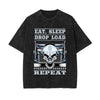 Eat Sleep Drop Load Graphic Tee-INNBLAC