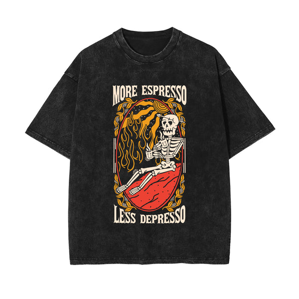 More Espresso Less Depresso Graphic Tee-INNBLAC