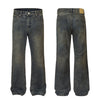 Wrinkle Wash Vintage Straight Jeans