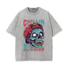 Chillin With My Zombies Graphic Tee-INNBLAC