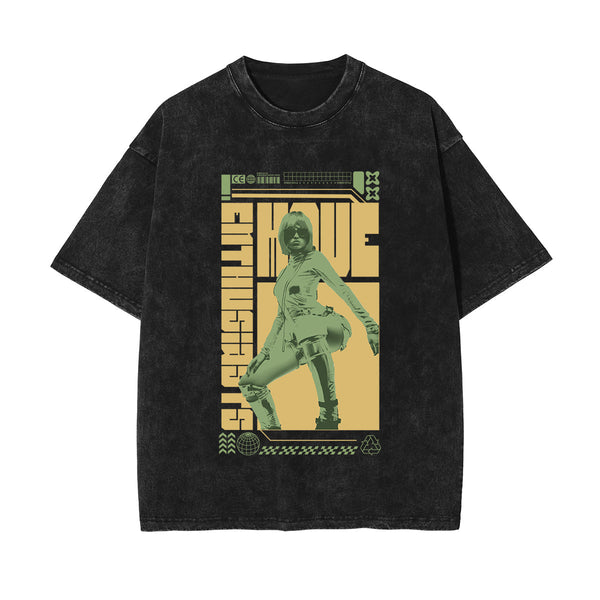 Enthusiast Gir Y2k Streetwear Graphic Tee-INNBLAC