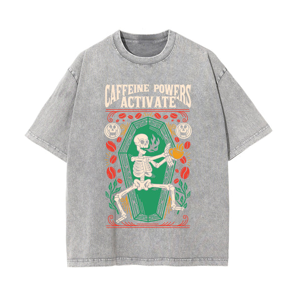 Caffeine Powers Activate Graphic Tee-INNBLAC