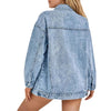 Women's faded Denim Trucker Jacket