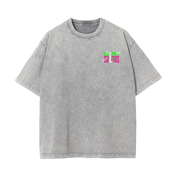 Bronx Graffiti Urban Stone Wash Graphic Tee-INNBLAC