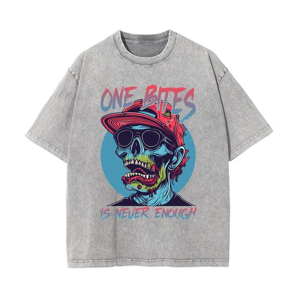 One Bites ls Never Enough Graphic Tee-INNBLAC