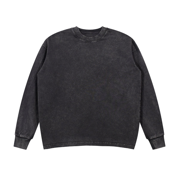 Stone Wash Crew Neck Sweatshirt 360gsm