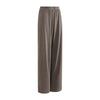 Women's Relaxed Straight Leg Ribbed Trousers