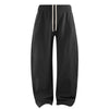 Elastic Drawstring Waist Fleece Jogger Pants