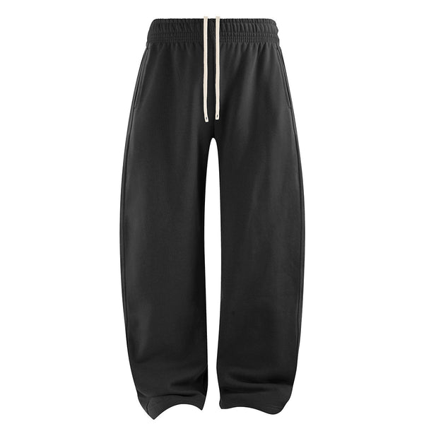 Elastic Drawstring Waist Fleece Jogger Pants